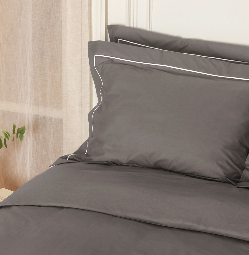 Housse de Couette et Taies d'oreiller à Volants Percale 2