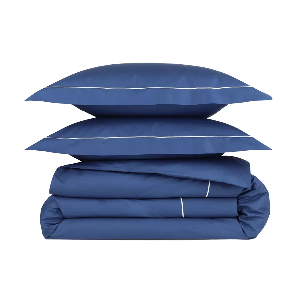 Housse de Couette et Taies d'oreiller à Volants Percale