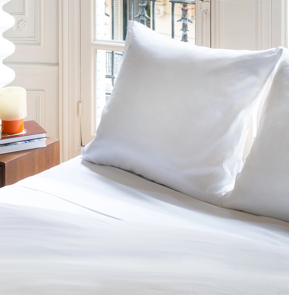 Housse de Couette et Taies d'Oreiller Satin 2