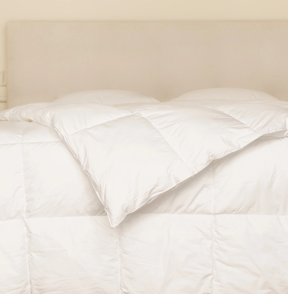 Conjunto de edredón y almohadas de plumón y plumas de oca 2